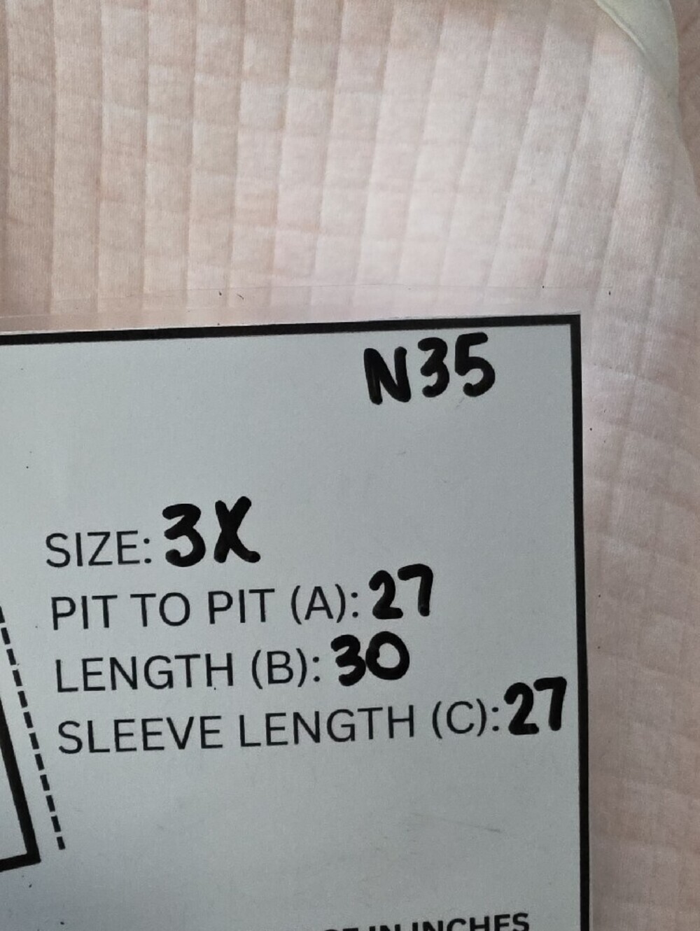 T by Talbots Women's Light Pink Quilted Pullover - 3X - Picture 8 of 9
